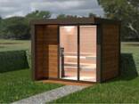 Outdoor Sauna “Elegance Type” — Model E 1/1K (insulated) 2.45 × 2.30 m Promo price –20% - фото 1