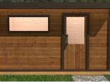 Outdoor Sauna “Elegance Type” — Model E 2/2K (insulated) 3.70 × 2.30 m Promo price –15% - фото 2