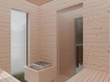 Outdoor Sauna “Elegance Type” — Model E 3/2K (insulated) 2.06 × 4.00 m Promo price –16% - photo 6