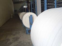 Polyethylene fabric (sleeves).